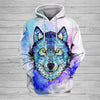 Unisex Wolf Art Hoodie 10 - designfullprint