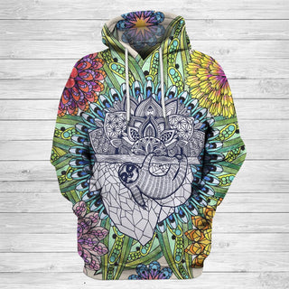 Unisex Mandala Art Hoodie 12 - designfullprint