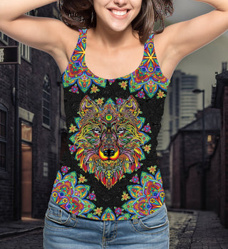 Wolf 3D Woman Tank 02 - designfullprint