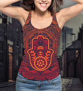 Mandala 3D Woman Tank 04