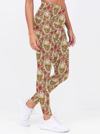 Skull Art 3D Leggings 09 - designfullprint