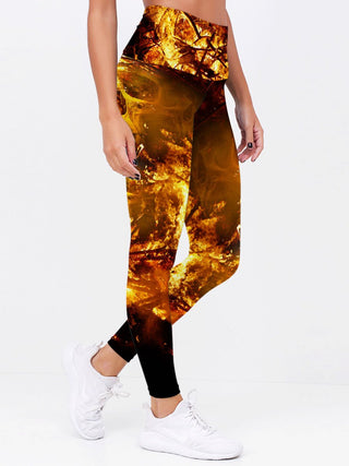 Skull Art Leggings 10 - designfullprint