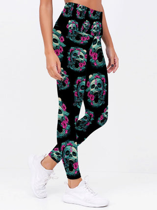 Skull Art Leggings 11 - designfullprint