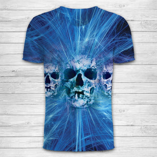 Skull 3D Art T-Shirt 003 - designfullprint