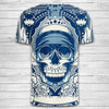Skull 3D Art T-Shirt 006 - designfullprint