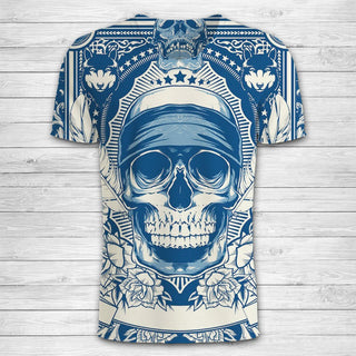 Skull 3D Art T-Shirt 006 - designfullprint