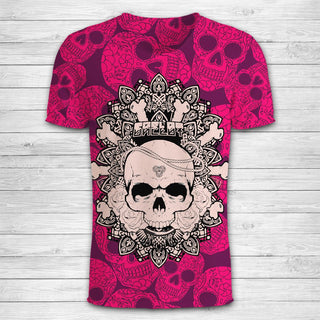 Skull 3D Art T-Shirt 008 - designfullprint