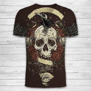 Skull 3D Art T-Shirt 009 - designfullprint