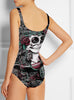Skull 3D Art Monokini 004 - designfullprint