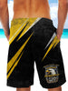Army Forces Art Ultra-light Drawstring Shorts for Men - AIRBORNE FORCE PARATROOPERS 001 - designfullprint