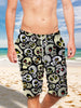 Ultra-light 3D Skull Art-wear Drawstring Shorts for Men 001 - designfullprint