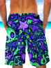Ultra-light 3D Skull Art-wear Drawstring Shorts for Men 005 - designfullprint