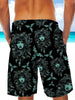 Ultra-light 3D Skull Drawstring Shorts for Men 006 - designfullprint