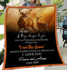 Gift For Dad Blanket Deer- To My Son I Love You(Dad)