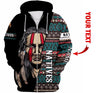 Gift For Native American Native Proud Personalized Zipup Hoodie or Pullover or Long Sleeve Shirt LN