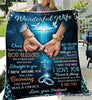 Gift For Christian To My Wonderful Wife Husband and Wife Jesus Christ Fleece Blanket HH Couple Blanket