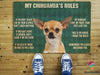 My Chihuahua Rules Welcome Doormat NHD