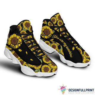 Skull Gift Sunflower Skull JD 13 Shoes HG