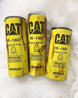 Cat Oil Filter Tumbler Caterpillar Tumbler CHM Caterpillar Gift Gift For Cat