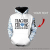 Gift For Teacher Multicolor Teacher Strong No Matter The Distance Personalized Unisex Hoodie