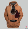 Gift For Music Lover Guitar-3D Pullover Zipup Hoodie Fleece Hoodie And Long Sleeve Shirt HG