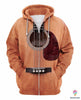 Gift For Music Lover Guitar-3D Pullover Zipup Hoodie Fleece Hoodie And Long Sleeve Shirt HG