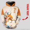 New Orange Fox Personalized Unisex Hoodie