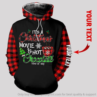 Its A Christmas Movie And Hot Chocolate Personalized Unisex Hoodie