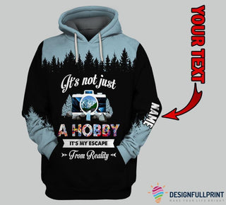 Photography Sweatshirts Escape From Reality Personalized Unisex Hoodie LH