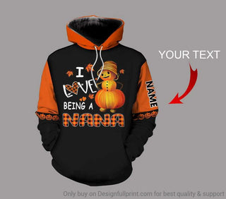 Personalized I Love Being A Nana US Unisex Hoodie