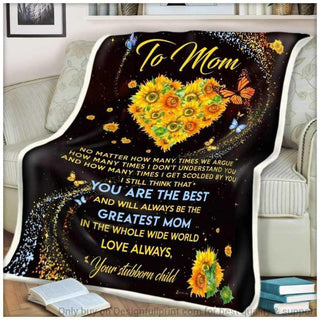 Gift For Mom To Mom You Are The Best Sherpa Blanket
