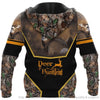 Gift For Hunting Lover Orange Pattern Deer Hunting Personalized Unisex Hoodie HG