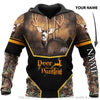 Gift For Hunting Lover Orange Pattern Deer Hunting Personalized Unisex Hoodie HG
