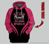 To The World My Man Is Just A Farmer But To Me That Farmer Is My World Personalized Unisex Hoodie HG Gift For Farmer