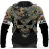 Gift For Army Personalized Marine Corps Unisex Zip Up Hoodie