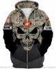 Gift For Army Personalized Marine Corps Unisex Zip Up Hoodie