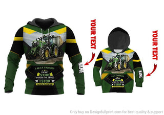 Green Agrimotor I Am A Farmer Hoodie Set For Adult And Kid Personalized Unisex Size HG Gift For Farmer