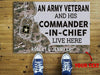 Gift For Veteran Lover Gift For Army Army Retired Retired Army An Army Veteran And His Commander In Chief Live Here Personalized Doormat HG