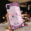 Pink Flip Flop Diamond personalisierte Telefonhülle LN