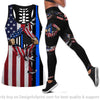 The Blue Line Flag Tank Top and Leggings Set