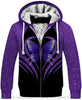 Gift For Butterfly Lover Purple Butterfly Butterfly Print Multi Types Pullover Zipup Fleece Hoodie Long Sleeve Shirt Unisex Size PB