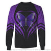 Gift For Butterfly Lover Purple Butterfly Butterfly Print Multi Types Pullover Zipup Fleece Hoodie Long Sleeve Shirt Unisex Size PB