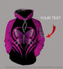 Gift For Butterfly Lover Pink Butterfly Personalized Unisex Hoodie Memorial Gifts