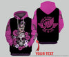 Skull Gift Born To Ride Ride To Live Personalized Unisex Motor Hoodie LH Gift For Motorcycle