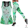 Irish Shop Green Diamond Irish Tank Top And Leggings Set LN