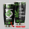 420 Day Gift For Hippie Personalized Pot Leaf Dont Care Bear Im A Joker Smoker Midnight Toker Tumbler HG