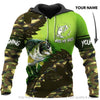Fishing Gifts Fishing Gifts Kiss My Bass Camo Personalized Unisex Hoodie HG