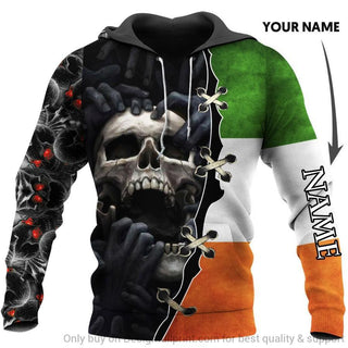 Irish Shop Skull Gift Irish Skull Sweater Hoodie