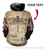 James Today I Choose Joy Personalized Unisex Hoodie