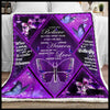 Gift For Butterfly Lover Butterfly Love Never Dies Sherpa and Quilt Blanket LN Memorial Gifts